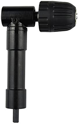 JIANWEI 0.8-10mm Right Angle Drill Attachment, 90 Degrees Drilling Bend Extension, Electric Drill Extension Tool, Cordless Drill Adapter Corner Adapter(Black)