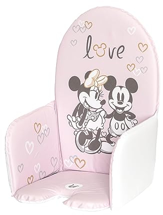 keeeper Minnie Coussin pour Chaise Haute, Universel pour Chaises Hautes, avec Velcro, Lena, Rose (Pastellrosa)