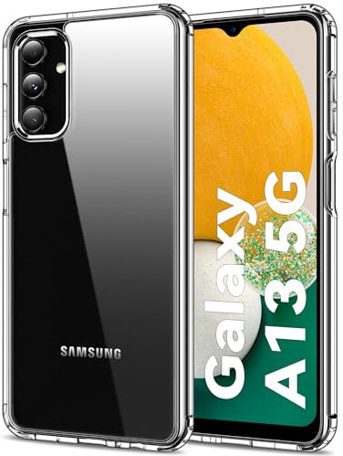 HOOMIL Crystal Clear Hülle für Samsung Galaxy A04S/A13 5G (Nicht für A13 4G), Anti Gelb Durchsichtig Handyhülle Stoßfest Schutzhülle - Transparent