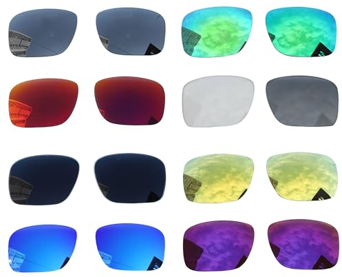 Acefrog Polarisierte Ersatzgläser für Oakley Holbrook OO9102 Sonnenbrille, perfekte Passform, bruchsicher, kratzfest, Vorteilspack, 8 Paar, mehrfarbig, Einheitsgröße