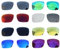Acefrog Polarisierte Ersatzgläser für Oakley Holbrook OO9102 Sonnenbrille, perfekte Passform, bruchsicher, kratzfest, Vorteilspack, 8 Paar, mehrfarbig, Einheitsgröße