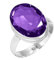 Amethyst Quarz Ring 925 Sterling Silber Handgemacht Schmuck Größe 51 (16.2) (99033_AMFT_R6)