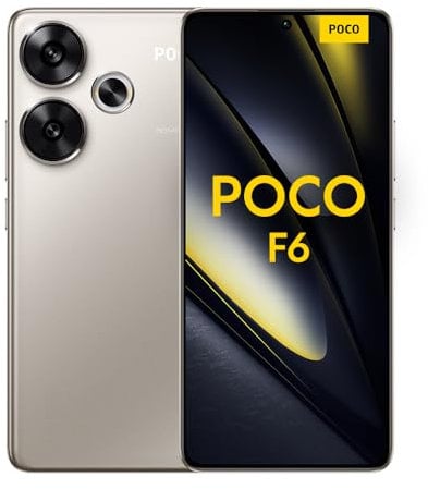 POCO F6 Golden-Smartphone 12+512GB Snapdragon® 8s Gen 3, 120Hz Flow AMOLED display, 90W Turbo Charging, 50MP dual camera with OIS(UK Version+2 Years Warranty