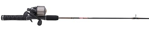 Ugly Stik GX2 Spincast Reel and 6' Fishing Rod Combo, 2-Piece, Graphite and Fiberglass Rod with Clear Tip Design