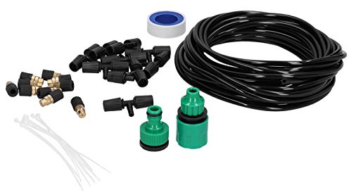 Kit de Pulverizador Atomizador para Jardín, Accesorio Duradero para Jardín, Tubo UE de 10m