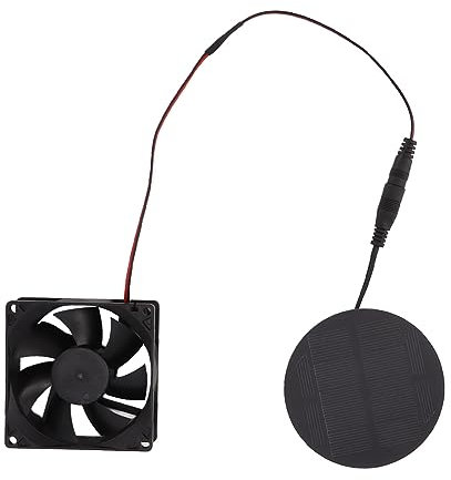 Changor Mini Ventilador con Panel Solar, Extractor Solar, Ahorro de Energía, Respetuoso con el Medio Ambiente, bajo Nivel de Ruido, Pequeño para Gallinero