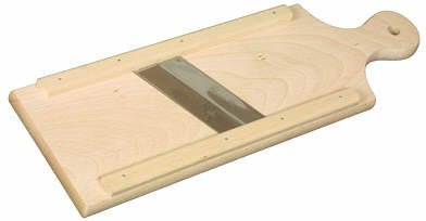 SeleXions Mandoline en bois de hêtre, 45 x 16 cm, avec 2 lames inoxydables