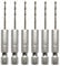 VZU 6Pcs 1/4 Hex Shank Drill Bits 1.5mm High Speed Steel Twist Drill Bit, Metal Drill Bits for Hard Steel for Wood Stainless Steel Metal Plastic Plastic