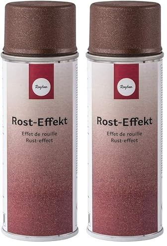 Rayher 34435222 Spray effet de rouille, 200 ml, rouille (Lot de 2)