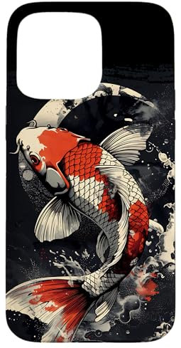 iPhone 15 Pro Max Koi Fish koi carp Japan art vintage aesthetic wave Case