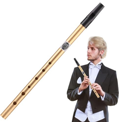Irische Zinnpfeife – klare Klangqualität, 6 Löcher, Flötenpfeife, professionelle Zinnpfeife für Geburtstag, Ostern, Weihnachten, professionelles Spielen