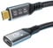 EUDOBEL Alargo USB C 40Gbps, USB 4 Alargador Thunderbolt 4 4K@144Hz 8K@60Hz, Cable USB C Extensión 240W Macho a Hembra para Thunderbolt 5, Switch, MacBook, iPad Pro, VR, SSD（0,2m）