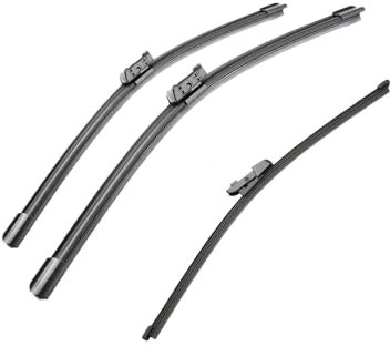 Auto-Scheibenwischer, Für Fabia Schrägheck NJ MK3 2015–2020 24 + 16 + 14 Zoll 3-teiliger Scheibenwischer vorne hinten für die Windschutzscheibe