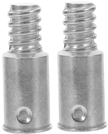 EXQUIMEUBLE 2pcs Threaded Connector Kit for Mop Stick Extendable Poles Adapter Metal Broom Tips Replacement