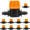 Black Irrigation Accessories - 10 Units Fence Fence For Drip Irrigation System | Garden Pipe System With Anti-trip Accessories And Cutting Equipment For Drip Irrigation System