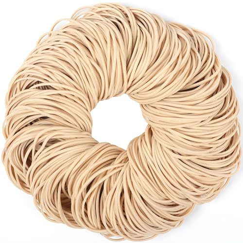 Rubber Bands Size #19 Beige 300pcs Elastic Rubber Bands for Office Supplies