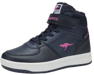 KangaROOS K-CP Bound Mid EV High-Top Kinder Unisex Sneaker Warmfutter schwarz