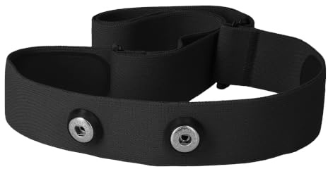 kwmobile Chest strap for Garmin HRM/Polar H1 H10 H9 H7 / Wahoo - Heart Rate Monitor Replacement Pulse Belt - Nylon Black