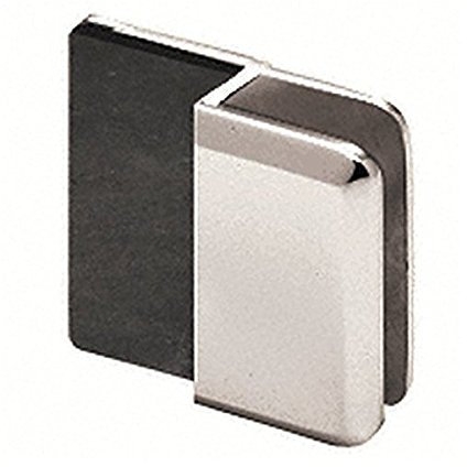 CRL Duschtürstopper, verchromt, abgeschrägt, rahmenlos