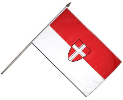 Flaggenfritze Stockflagge Österreich Wien - 30 x 45 cm