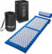 Gymtek Akupressurmatte mit Kissen, Massagematte, Akupunktur Matte 118x46,5x2 cm mit Akupressur Kissen 37x13x9,5cm, Akupressurkissen und Akkupressmatte, Massage Matte zur Muskelentspannung, Blau