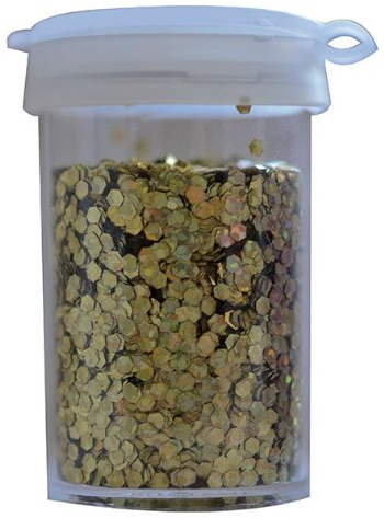 Chaks 02012-81 - Pot duster Pailletten Holo 15g Gold-