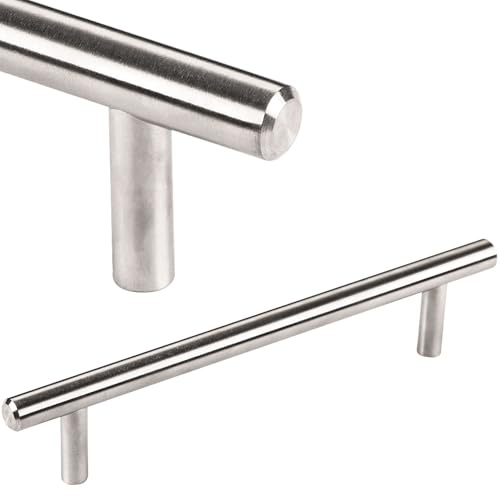 SOTECH Möbelgriff G14 echt Edelstahl massiv BA 128 mm Ø 10 mm Stangengriff Schubladengriff