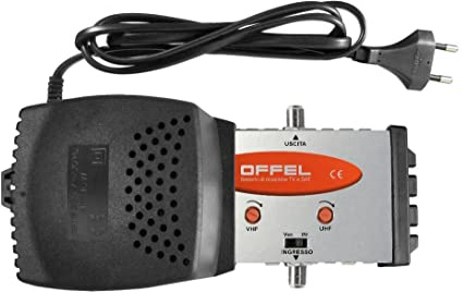 1TX30 AMPLIFIC.AUTOAL.2 ATTENUAT.30DB 25-061 Amplificatore di linea Offel permette di riamplificare i segnali TV di una linea di distribuzione
