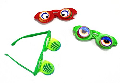 KIG 6er Set Brille mit Wackelaugen - ca. 12,5cm breit