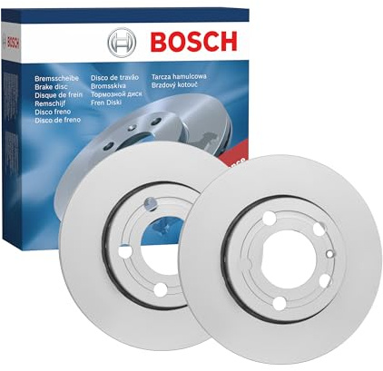 Bosch BD2063 Bremsscheiben vorne - 238,7 mm - 1 Satz aus 2 Scheiben | Belüftete Scheiben - ECE-R90-zertifiziert - hohe Kühlleistung, verlässliche Bremsleistung, Korrosionsschutz