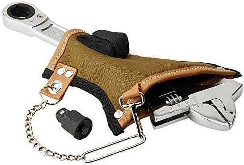 Proferred T10001 Mining Adjustable Wrench with Hammer, Chrome Finish, 12