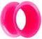 Piersando Flesh Tunnel Ohr Plug Piercing Ohrpiercing Double Flared Flexibel Silikon Dünner Rand 10mm Pink