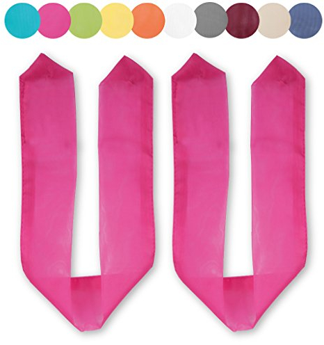 Bestlivings Raffhalter 2er Pack für Dekoschal Schlaufenschal Ösenschal Vorhang, Auswahl: pink - Fuchsia