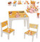 alles-meine.de GmbH 3 TLG. Set: Sitzgruppe/Sitzgarnitur für Kinder - sehr stabiles Holz - süße Kätzchen & Morehead Kinder - Figuren - incl. Name - Tisch + 2 Stühle/Kinder..