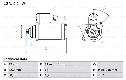 BOSCH 0 986 026 160 Anlasser