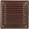 KOTARBAU® Griglia di ventilazione 165 x 165 mm con rete marrone aerazione areazione metalica da sovrapporre