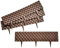 Garden Mile Dekorativer Gartenzaun im Rattan-Stil, 2,4 m, 22 cm hoch, für den Außenbereich, Garten-Trennwand, Blumenbeet-Trenner, dekorativer Zaun für Terrasse, Rasen, Auffahrt, flexible