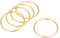 sourcing map 5Stk. O Ring Schnalle O-Ringe für Hardware Gürtel Tasche Kunst DIY 2(50mm) gold