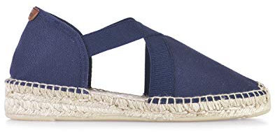 TONI PONS, Elastic, Mujer Alpargata Negro, Marido marino, 42 EU