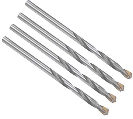 sourcing map Cemented Carbide Twist Drill Bits 3mm Metal Drill Cutter for Stainless Steel Copper Aluminum Zinc Alloy Iron 4 Pcs