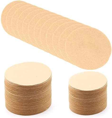 AIEX 350 Uds. Filtros de café de repuesto redondos de papel de filtro para café Aeropress Máquinas de café y café expreso(6,4 cm de diámetro)