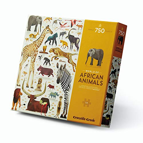 Crocodile Creek 3876202 750 pcs World of African Animals Puzzles, bunt, 1 EA
