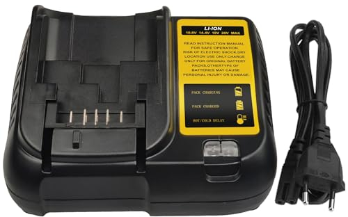 TOPBATT DCB107 Ersatz für Dewalt Akkuladegerät 10,8~20V 3A mit LED-Anzeige Ladegerät