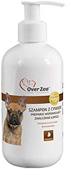 Over Zoo Zink-Shampoo 250ml EIN spezielles Shampoo für Hunde, die zu Schuppen neigen