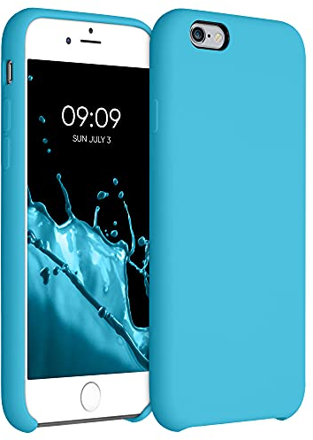 kwmobile Case Compatible with Apple iPhone 6 / 6S Case - TPU Silicone Phone Cover with Soft Finish - Ocean Blue