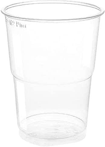 VIRSUS 300 Bicchieri kristal 300 ml Biodegradabile 6 CF x 50pz per Birra Cocktail Bar Compostabili rispetta l'ambiente NaturaBio