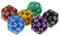 Confezione da 6 Dadi Multi-Faccia D24 O D30 per Forniture per per Feste D&D - Opaco1