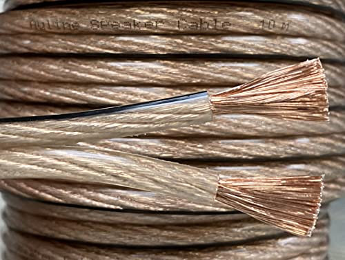 Auline 5m x 6mm2 10AWG Thick Low Resistance HiFi Loud Speaker Cable Wire Sound