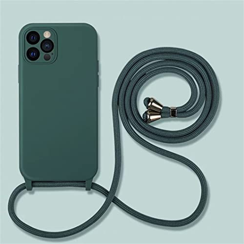 Jacyren Handykette Hülle für iPhone 13 Pro Handyhülle, Necklace Hülle mit Band iPhone 13 Pro Flüssig Silikon Hülle mit Kordel zum Umhängenband Schutzhülle Case für iPhone 13 Pro Handyhülle