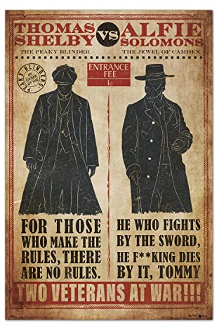 Peaky Blinders Thomas VS Alfie Deko-Poster Peaky Blinders Thomas VS Alfie/Poster Gruppe Erik, offizielles Lizenzprodukt